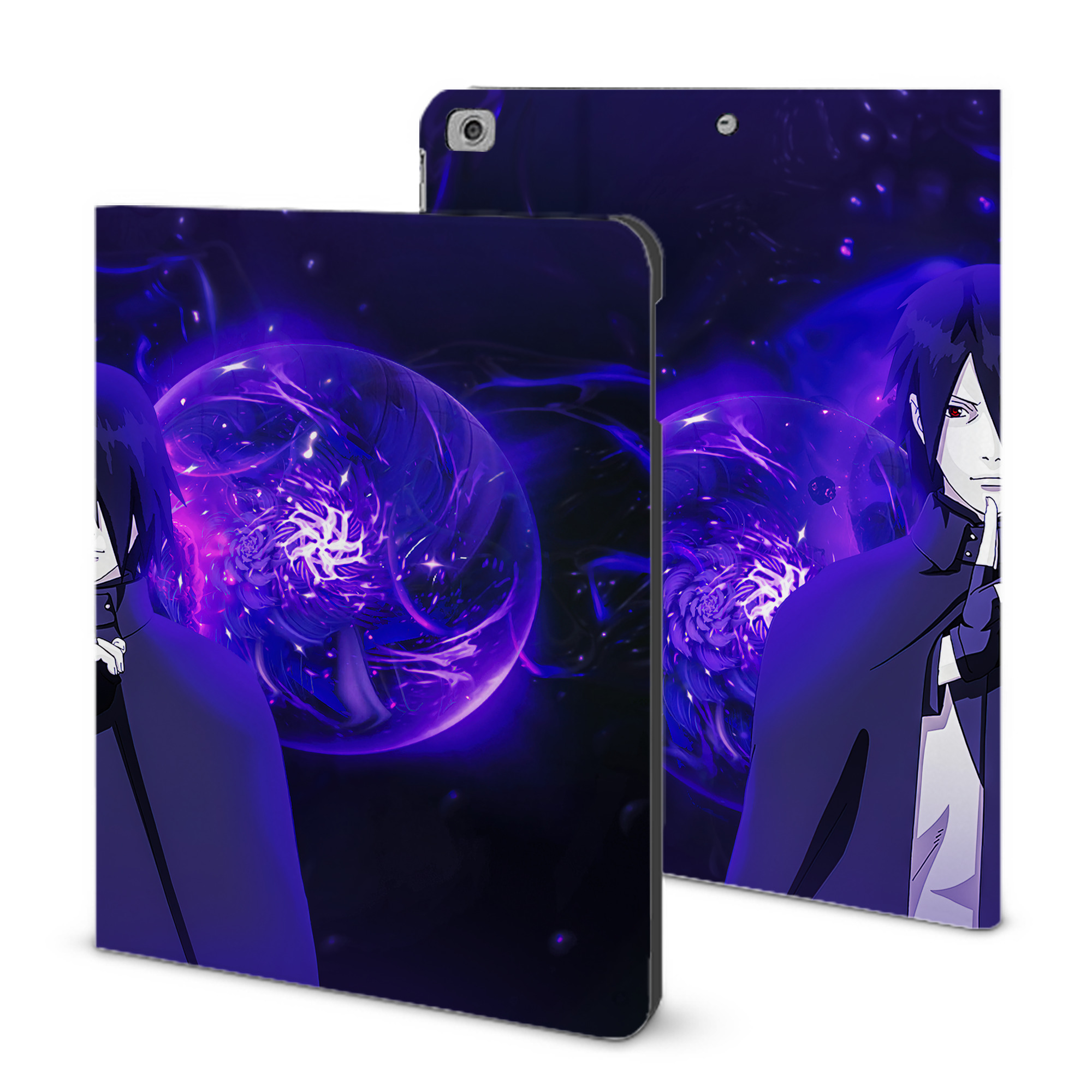 （画像用） NARUTO -ナルト- NARUTO -ナルト- 疾風伝 IPad ケース ブック型 PUレザー TPU 耐衝撃 軽量 薄型 ペン収納なし 全面保護 IPad 各モデル対応